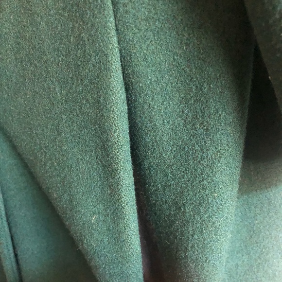 ADOLFO CLASSICS LONG GREEN COAT - Picture 5 of 11
